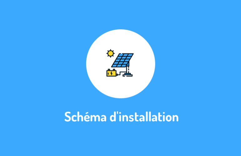 Schéma & étapes d’installation de panneaux solaires